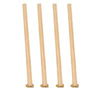 HJYCLFAZU Patas de Madera de Repuesto de 26 Pulgadas para mesas Redondas, Tornillos preperforados, Juego de 4, Bordes Lisos, sofás, Elegantes y Resistentes.