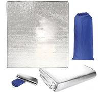 HJYDGJ 200 × 200 Esterilla de camping de lámina de aluminio ultraligera plegable para tienda de campaña para dormir, aislante del calor, manta aislante ultraligera, plegable