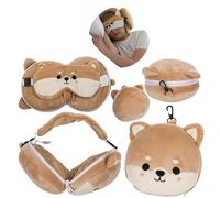 HJYDGJ Almohada con antifaz para dormir, almohado de viaje 2 en 1