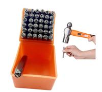 HJYDGJ Juego de 37 números y letras, juego de punzones, números y letras del alfabeto, números de percusión, letras de metal, números de 3 mm, para estampar metal, plástico, madera, cuero