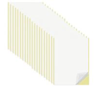 HJYIMYI 20 Hojas de Cinta Transparente de Doble Cara, 21 x 29 cm Hojas Adhesivas de Doble Cara A4 Extra Fuerte con Forro Amarillo, para Bricolaje, Fiesta, Arte, Manualidades, Decoración Del hogar