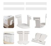 HJYIMYI 4 Piezas Sujeta Sabanas Bajeras, Soporte para SáBanas con Tiras De Bloqueo, Bed Sheet Holder, Ajustable Bastidor de Sábanas, Soportes, para el Hogar, Viajes y Habitaciones Invitados (Blanco)