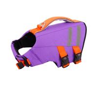 Hjyokuso Chaleco salvavidas para perros pequeños, chaleco salvavidas reflectante para nadar con asa de rescate, ajustable y ligero, ayuda a la flotabilidad del perro, chaqueta flotante transpirable