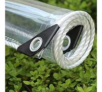 HJYXXSR Cubierta transparente para cama elástica con protección UV, cortinas de lluvia, capa de vidrio de PVC, lona impermeable para muebles de jardín (tamaño: 2,3 x 3 m)