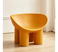 HJYXXSR Sillones Creativos De Un Solo Asiento, Hechos De Material De PE, Taburetes con Patas De Elefante, Sillas Infantiles Sencillas, Adecuadas para Salas De Estar, Dormitorios, Estudios Yellow L
