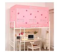 HJYXXSR Toldo para litera para privacidad y opacidad, cortina para dormitorio de estudiante individual, red colgante portátil, cabina superior