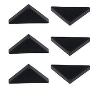 HJYZY 8 mm Protectores de Esquina Negro para Espejo Baldosas de Cerámica Cubiertas de Esquina de Triple Forma 20 piezas