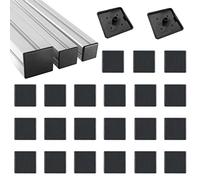 HJYZY Accesorios de plástico ABS de 30 x 30 mm, color negro, para extrusión de aluminio 3030 con perfil, 35 piezas