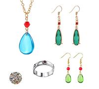 HJYZY Juego de 14 piezas de collar y anillo de anime Howl's Moving Castle de Howl's Moving Castle, accesorios de moda, pegatinas de anime, regalo para los fans