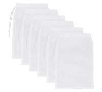 HJZHII Bolsas de Filtro de Acuario, 23 x 12,7 cm Bolsa de filtración de Malla Fina de Alto Flujo con Banda elástica para Bolas biológicas, carbón peletizado Activado, Agujero de Red de 0,2 mm