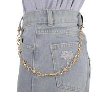 HJZHII Cadena tipo cartera, pantalones punk, cadena hip hop, espinas, cadenas góticas para pantalones de púas, cadenas de cintura, llaveros para mujeres y hombres, joyería de Halloween, accesorios