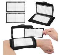 HJZHII Fútbol Wrist Playbook con 2 tarjetas de papel, pulseras de juego de fútbol
