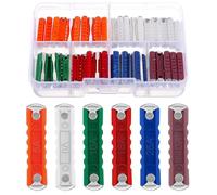 HJZHII Juego de 60 fusibles para torpedos, 5 A, 8 A, 10 A, 16 A, 25 A, 40 A, juego de fusibles para vehículos europeos, coches antiguos