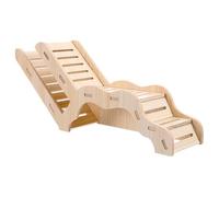 HJZHII Versátil túnel de exploración y escondite para hámsteres, madriguera de madera con ventana panorámica, explorador de hámsteres para jerbos, hámsteres, mascotas pequeñas, enriquecimiento de