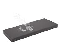 HJZPWB 5 cm de Grosor Colchoneta Banco Jardin Cuero SintéTico Cojines para Bancos de Exterior Desmontable Cojin Banco Exterior Cojines para Banco Colchoneta Banco Jardin,Dark Gray,100x55x5cm