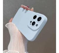 HJZSZX Funda de Silicona Mate Suave para iPhone 14, Protector de Lente de cámara (para iPhone 14/Azul Cumbre Lejano)