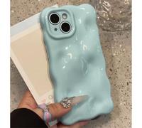 HJZSZX Funda de Silicona Suave con diseño de Ondas de Caramelo para iPhone 11, a Prueba de Golpes (Azul Cielo)