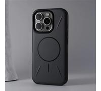 HJZSZX Funda magnética de Lujo para iPhone 16 Pro, a Prueba de Golpes, Mate, híbrida, con Carga inalámbrica, rígida (para iPhone 16 Pro/Negro)