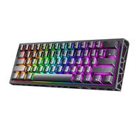 HK GAMING GK61HE 60% | Teclado mecánico magnético para juegos | Paso rápido de 0,1 mm | 61 teclas RGB multicolor | Frecuencia de sondeo de 1 kHz | PC/Mac Gamer | Diseño de Estados Unidos (CNC negro)
