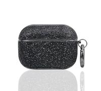 HK&Hanker Funda protectora compatible con AirPods con funda para auriculares inalámbricos con polvo de purpurina galvanizada (注：已按照