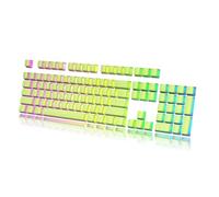 HK Juego de teclas originales tereftalato de polibutileno (PBT) para teclado mecánico Gaming 108 Double Shot ANSI/ISO - 60%/87 TKL/104/108 MX Interruptores retroiluminados (verde pistacho)