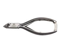 HK Manicure by Hans Kniebes - Cortador de uñas de cabeza de 14 cm con cubierta de cuero, cortador de cabeza inoxidable de Solingen