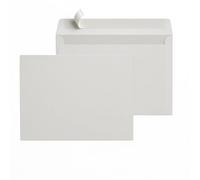 HK Sobres de papel blanco sin ventana DIN C6, 114 x 162 mm, grosor del papel: 85 g/m², tipo de cierre: autoadhesivo, adhesivo con tira extraíble (400)
