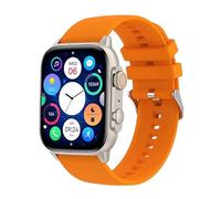 HK10 Ultra 3 WF Gen 2- Reloj inteligente WiFi AMOLED Ultra de 2 GB, pantalla siempre encendida, rastreador de fitness, llamada Bluetooth, para mujeres y hombres (banda naranja titanio)