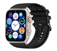 HK10 Ultra 3 WF Gen 2- Reloj inteligente WiFi AMOLED Ultra de 2 GB, pantalla siempre encendida, rastreador de fitness, llamada Bluetooth, para mujeres y hombres (banda negra de titanio)