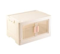 HKABCXT Caja para guardar cómics Floor-Standing Living Room Storage Organizer Single/Double Door Wheeled Collapsible Box for Household Clothes Toys Books Snacks(Double Door-Pink 1pc)