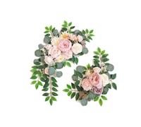 HKABCXT Flores Artificiales Arco Boda Kit de Flores Artificiales for Arco Boda, Flor Seda for, guirnaldas Rosas y Azules, decoración Signo Bienvenida(TypeI)