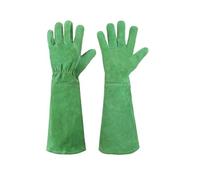 HKABCXT Guantes De JardineríA Largo Guantes de jardinería cuero for mujer, resistentes y largos, a prueba espinas, for poda rosas(L)