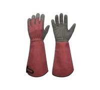 HKABCXT Guantes De JardineríA Largo Guantes de jardinería lona transpirables y resistentes a las espinas, con puños ajustables, ideales for podar rosas pantalla táctil(M)