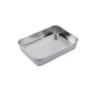 HKABCXT Platos De Acero Inoxidable Bandeja for hornear de acero inoxidable 304 con rejilla enfriamiento extraíble, apta for horno, lavavajillas(1)