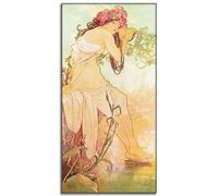 HKAHF AJWUQ Alfons Mucha - Cuadro decorativo para pared, retrato, exposición, carteles de Alfons Mucha, impresiones retro en lienzo, pintura para sala de estar, decoración del hogar, cuadros de 15 x