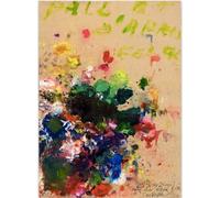 HKAHF AJWUQ Cy Twombly Póster Cy Twombly Arte de Pared Colores Abstractos Cy Twombly Exposición Lienzos Cuadros Cy Twombly para la Decoración del Hogar 40x60cmx1 Sin Marco