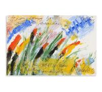 HKAHF AJWUQ Cy Twombly - Póster de Cy Twombly para pared, impresiones en colores brillantes, pintura moderna en lienzo para decoración del hogar, sala de estar, 50 x 70 cm, sin marco