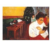 HKAHF AJWUQ Edvard Munch - Póster de Navidad en el burdel, impresiones abstractas de Edvard Munch para decoración del hogar, 60 x 90 cm, sin marco