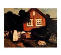 HKAHF AJWUQ Edvard Munch - Póster de The Stamp Wall Art Edvard Munch Prints Barbarism Lienzo Cuadro nórdico para decoración de sala de estar, 90 x 60 cm x 1, sin marco