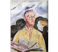 HKAHF AJWUQ Edvard Munch Pósteres "Mirando a la distancia", arte de pared, impresiones abstractas, pintura en lienzo para decoración del hogar, 60 x 80 cm, sin marco