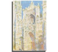 HKAHF AJWUQ Famoso arte de pared de Claude Monet, póster de la catedral de Claude Monet, impresiones románticas en lienzo para sala de estar, decoración del hogar, cuadros de 15 x 20 cm, sin marco