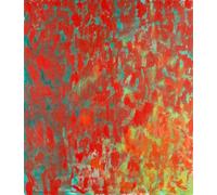 HKAHF AJWUQ Famoso póster de Alma Thomas Arte de Pared de exposición Rojo Impresiones Azules Pintura en Lienzo Moderna para decoración de Sala de Estar 30x50cmx1 sin Marco