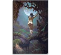 HKAHF AJWUQ Famosos pósteres de Frank Frazetta con cuerpo humano, impresión abstracta de Frank Frazetta sobre lienzo, cuadro retro para decoración de sala de estar, 50 x 70 cm, sin marco