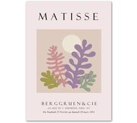 HKAHF AJWUQ Henri Matisse - Póster de flores moradas para pared, impresión de Henri Matisse, lienzo de barbarie, cuadro nórdico para decoración de sala de estar, 45 x 65 cm, sin marco