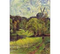 HKAHF AJWUQ Paul Gauguin Póster Techo Azul Arte de Pared Paul Gauguin Impresiones Paul Gauguin Lienzo Pintura Nórdica Cuadro para Decoración De La Sala De Estar 60x80cmx1 Sin Marco