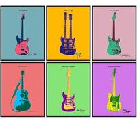 HKAHF AJWUQ Póster de Andy Warhol Notación de música Arte mural Grabados retro de la exposición Andy Warhol Pintura nórdica en lienzo para decoración del salón 50x70cmx1 Sin marco