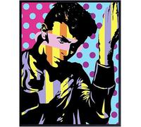 HKAHF AJWUQ Póster de David Bowie para pared, arte de pared retro de David Bowie, impresiones en lienzo nórdico para decoración de sala de estar, imagen 40 x 60 cm, sin marco