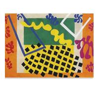 HKAHF AJWUQ Póster de Henri Matisse The Cut Outs, arte de pared, impresiones de Henri Matisse, lienzo de barbarie, cuadro nórdico para decoración de sala de estar, 65 x 45 cm, 1 unidad, sin marco