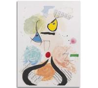 HKAHF AJWUQ Póster de Joan Miró de la soprano calva, arte de pared Joan Miró, pintura en lienzo abstracto para decoración del hogar, 40 x 60 cm, sin marco