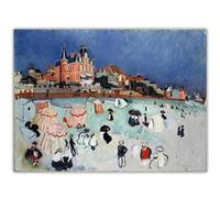 HKAHF AJWUQ Póster de la famosa exposición de Raoul Dufy con dirección de Papá Noel, arte de pared moderno sobre lienzo, pintura de Raoul Dufy para decoración de pared del hogar, 50 x 70 cm, sin marco